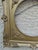 Mid 20th Century Mid-Century Ornate Gold Painted Square Wood Frame With Round Opening For Sale - Image 5 of 15