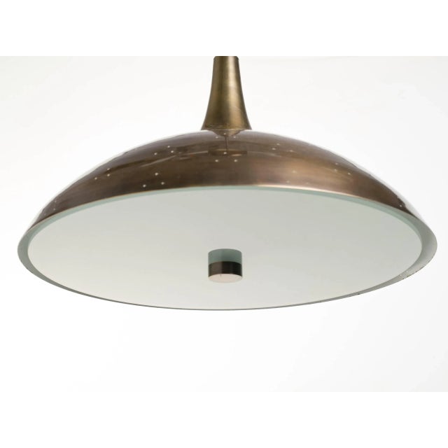 Paavo Tynell Paavo Tynell Style Antique Brass Pendant For Sale - Image 4 of 6