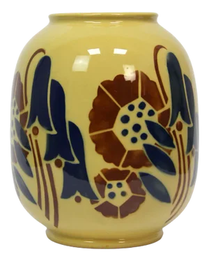 Art Deco Vase in Decorated Ceramics