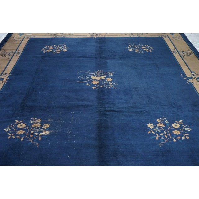 Antique Peking Rug 9'1'' x 11'6'' For Sale - Image 11 of 12