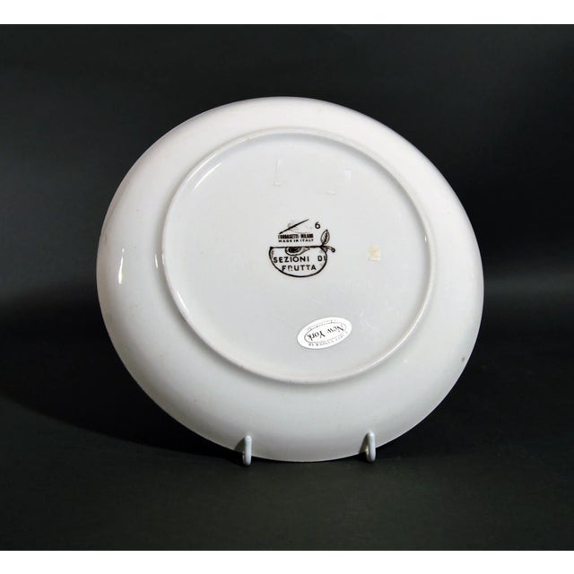 Piero Fornasetti Piero Fornasetti Pottery Plate, Sezioni Di Frutta, #6, Depicting a Pepper For Sale - Image 4 of 5