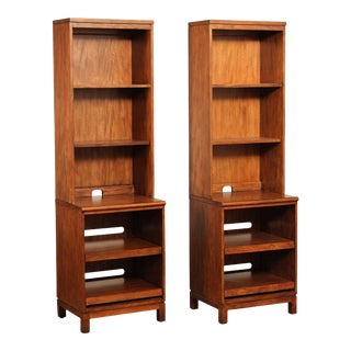 Ethan Allen Narrow Bookcases - A Pair For Sale