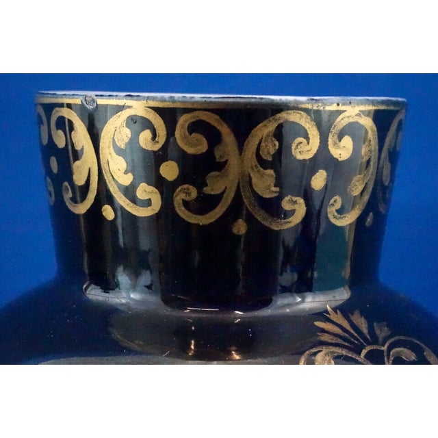 Vintage Empire Hand-Painted Porcelain Vase from Fischer J. Manufactory, 1920s For Sale - Image 9 of 18