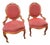 Napoleon III Chairs with Oval Medallion Backs, 1860s, Set of 2 For Sale