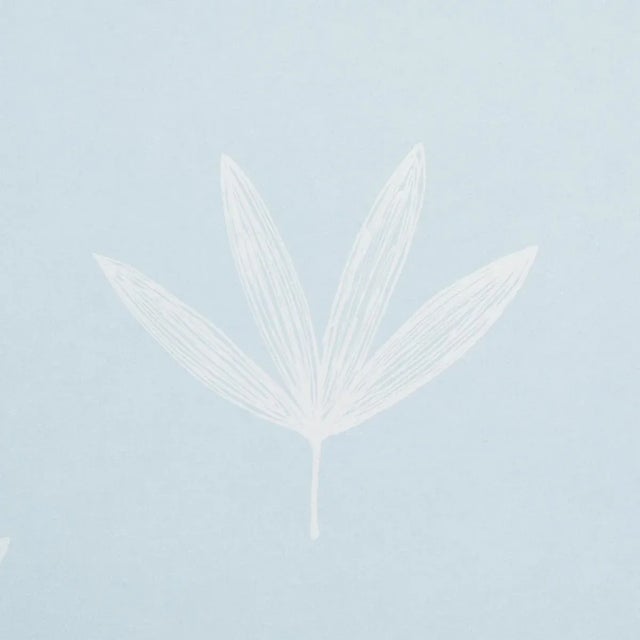 Schumacher Rue Wallpaper in Sky | Chairish