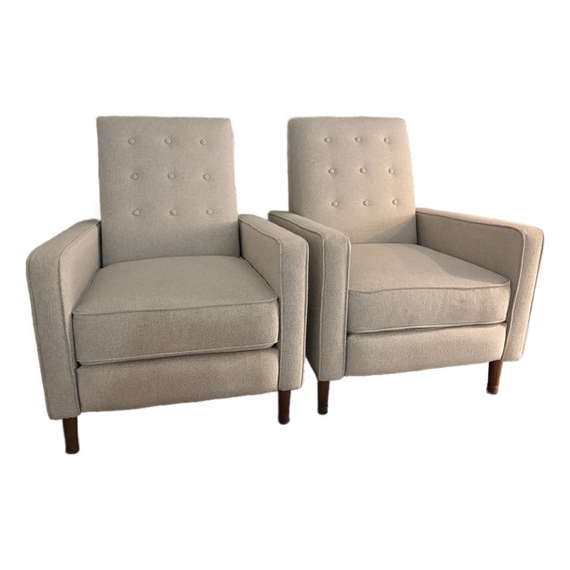 West Elm Mid-Century Recliner For Sale