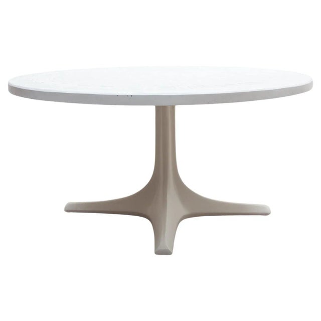White Top Dining Adjustable Table attributed to Ilse Möbel, Germany, 1968 For Sale - Image 11 of 11