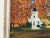 Mid 20th Century Vintage Autumn Church Landscape Painting by Lou Kelley For Sale - Image 5 of 11