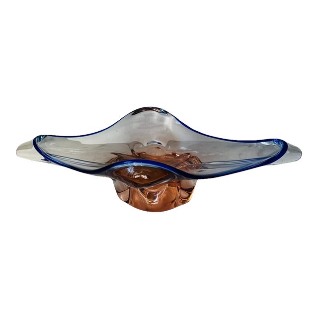 Vintage Art Glass Bowl Designed by Josef Hospodka For Sale