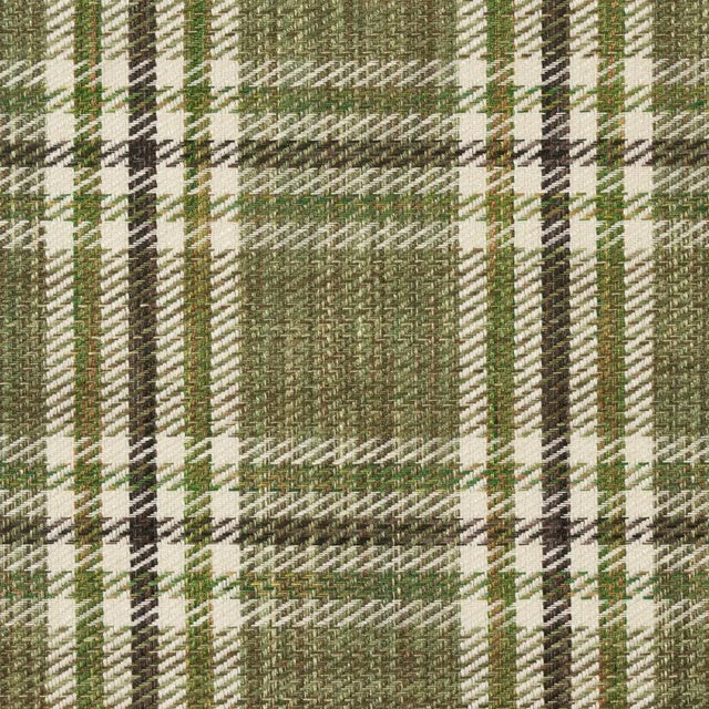 Schumacher Schumacher Mariga Fabric in Green For Sale - Image 4 of 4