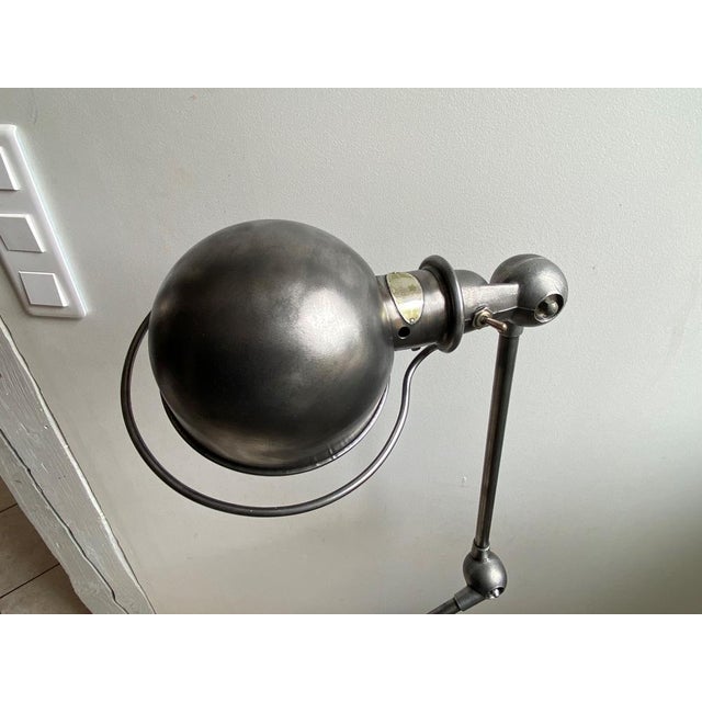 Industrial Graphite Floor Lamp by Jean-Louis Domecq for Jieldé, 1950s For Sale - Image 12 of 13