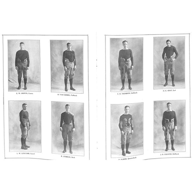 White Official Souvenir Program of the Princeton-Yale Football Game Yale Bowl 1921 For Sale - Image 8 of 12