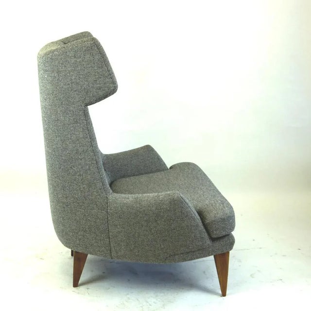 Amazing extra large and highly comfortable austrian midcentury lounge chair designed by one of the the most important...