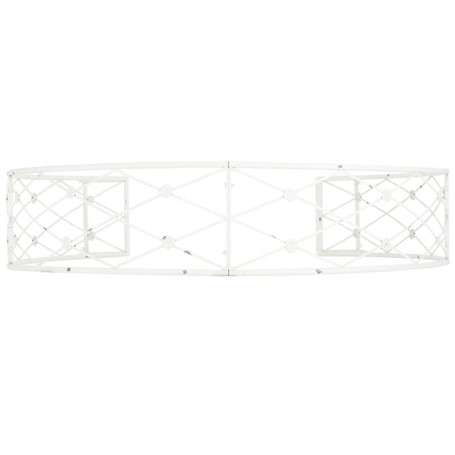 Metal Mizell Moon Gateway - Antique White For Sale - Image 7 of 10