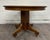 Brown Antique American Empire Style Scroll Foot Pedestal Dining Table Breakfast Table For Sale - Image 8 of 14