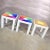 Mid-Century Modern MCM Trio of Mod Pop Art Side Tables Plastic Square Parsons Style After Kartell or Syroco For Sale - Image 3 of 13