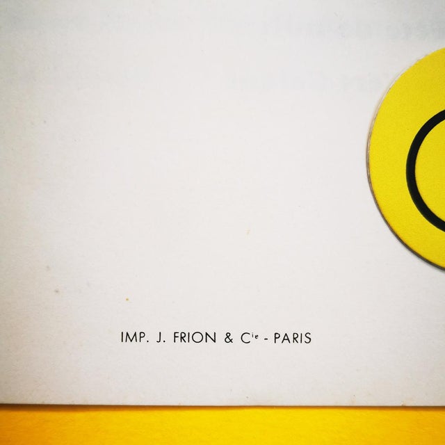 1956 50s Lucien Chaffois Art Exhibition Invitation Vernissage Galerie Paul Petrides Paris For Sale - Image 13 of 13