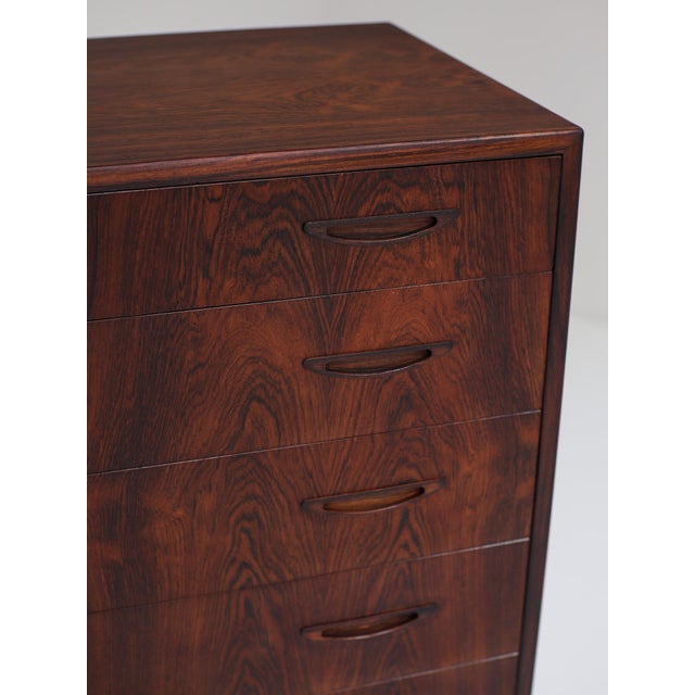 Kingwood Chest of Drawers by Henry Rosengren Hansen, 1960s For Sale - Image 12 of 18