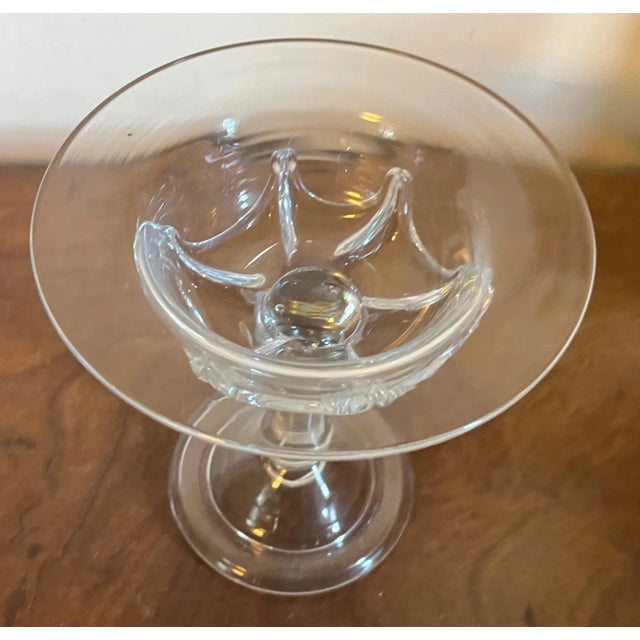 Glass Antique 19th Century Anglo Irish Glass Footed Compote or Sweetmeat Dish For Sale - Image 7 of 13