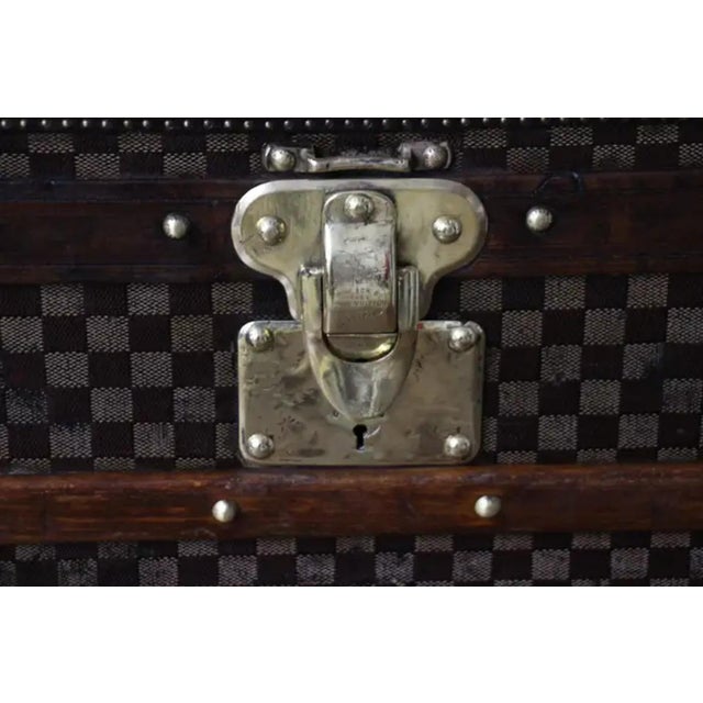 Large Steamer Trunk in Checkers Canvas from Louis Vuitton For Sale - Image 17 of 18