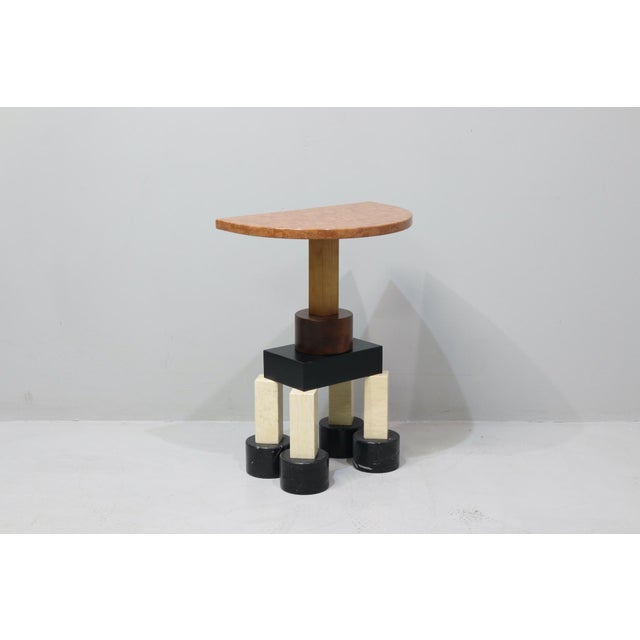 Ettore Sottsass Demilune Console Mod. "Demistella" Original UP&UP Label. This piece has an attribution mark, I am sure...