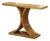 Mid-Century French Art Deco Style Burl Elm Console Table For Sale