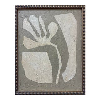 2026 "Il Ramoscello No.3" Abstract Botanical Painting on Canvas by Artist r.k. Red For Sale