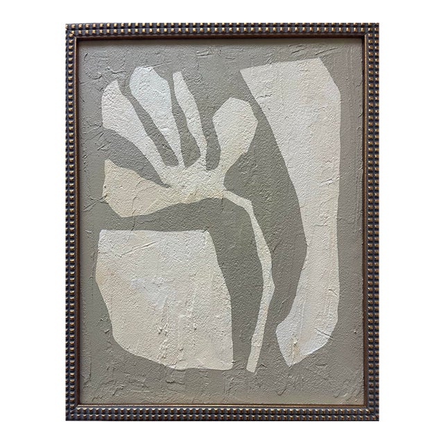 2026 "Il Ramoscello No.3" Abstract Botanical Painting on Canvas by Artist r.k. Red For Sale