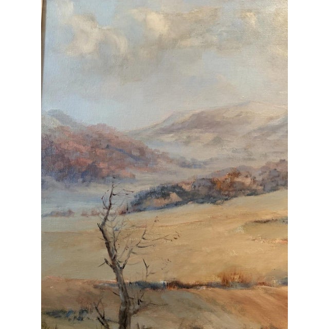 Oswald Pejas, Autumnal Rhön Landscape, Oil Painting on Canvas For Sale - Image 12 of 13