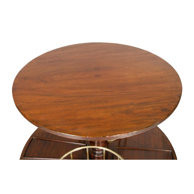 Regency Mahogany and Brass Plate Trolley For Sale - Image 4 of 13