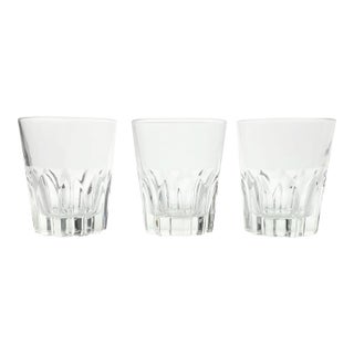 1980s Vintage Italian 3 Tumbler Old Fashioned Cocktail Glasses For Sale