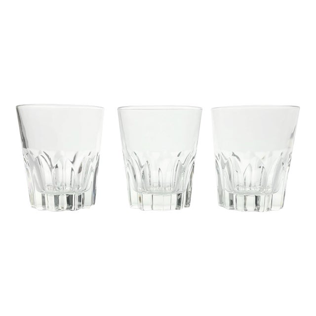 1980s Vintage Italian 3 Tumbler Old Fashioned Cocktail Glasses For Sale