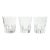 1980s Vintage Italian 3 Tumbler Old Fashioned Cocktail Glasses For Sale