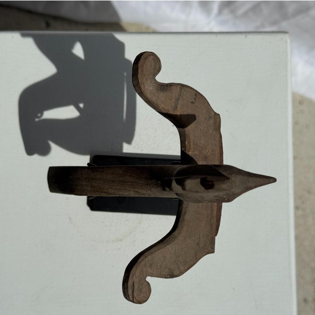 Traditional Indonesian Decorative Wooden Bird on a Base with Crest For Sale - Image 9 of 17