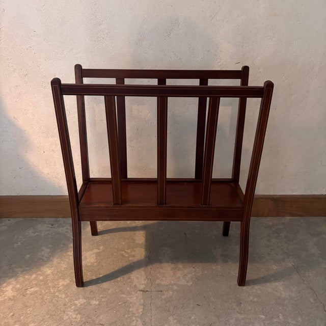 Magazine Rack in Mahogany For Sale - Image 6 of 6