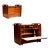 Freijó Wood Bar Cart with Chrome Wheels by Sergio Rodrigues, Brazil, 1960s - Lot 80A For Sale