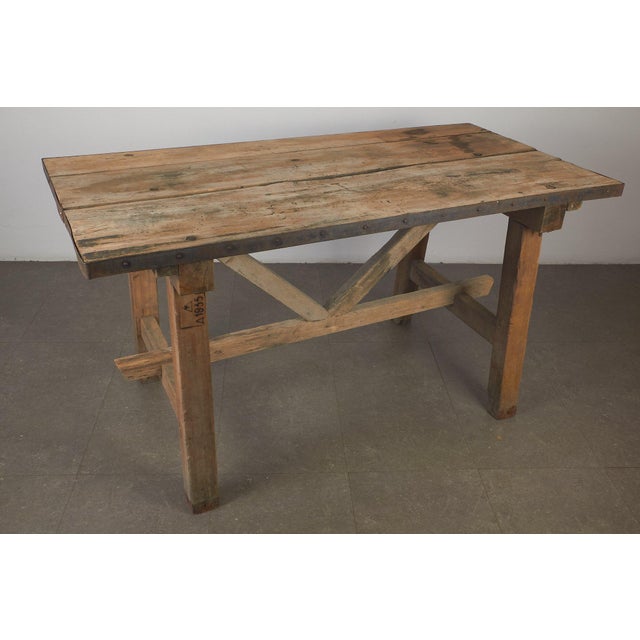 Rustic Rustic Wooden Table, 1930s For Sale - Image 3 of 10