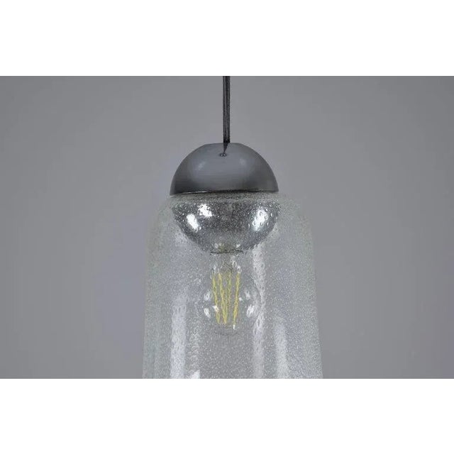 1970s Mazzega Murano Pulegoso Glass Pendant Light, Labelled, Italy, 1970s For Sale - Image 5 of 11