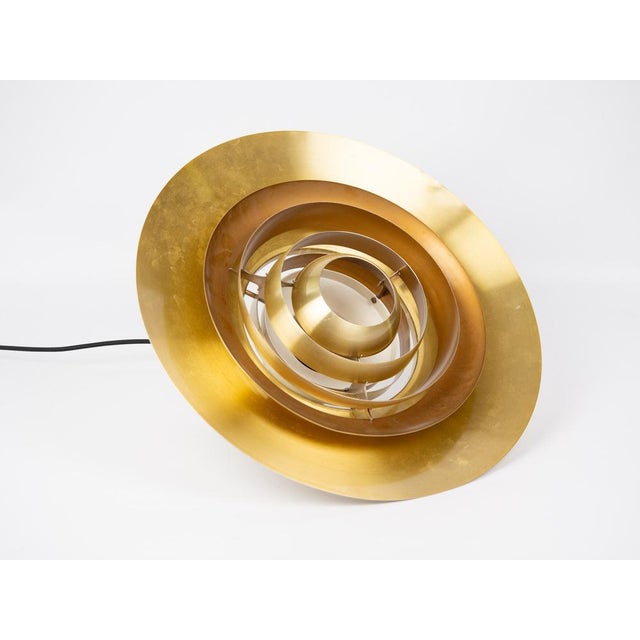 Gold Vintage Danish P376 Pendant Lamp by Fabricius Kastholm for Nordisk Solar, 1964 For Sale - Image 8 of 15