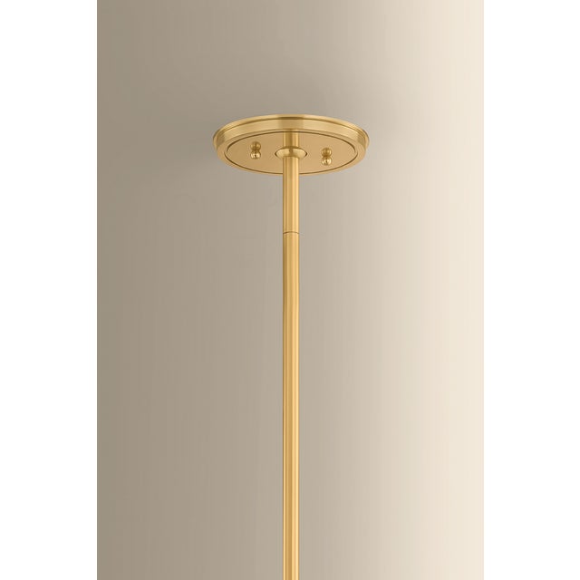 Hudson Valley Lighting Sunside 26 in. 4 Light Pendant in Aged Brass Finish For Sale In New York - Image 6 of 8
