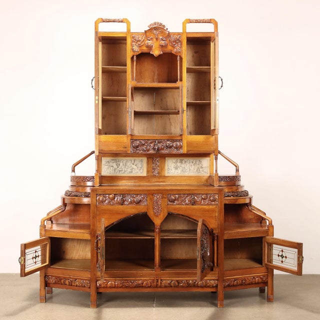 Italian Liberty Sideboard, 1905-1915 For Sale - Image 12 of 13