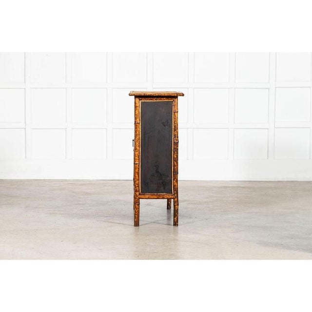 English Glazed Bamboo and Rattan Cabinet, 1880s For Sale - Image 6 of 15