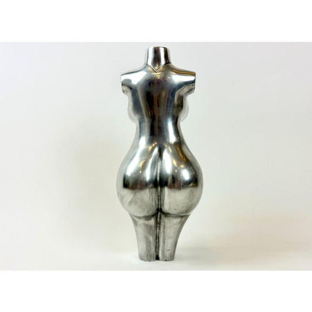 Aluminum Female Torso Sculpture, 1950s, Aluminum For Sale - Image 6 of 15