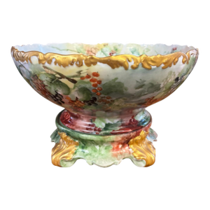 Belle Epoch Rococo Revival Limoges Centerpiece Bowl & Stand