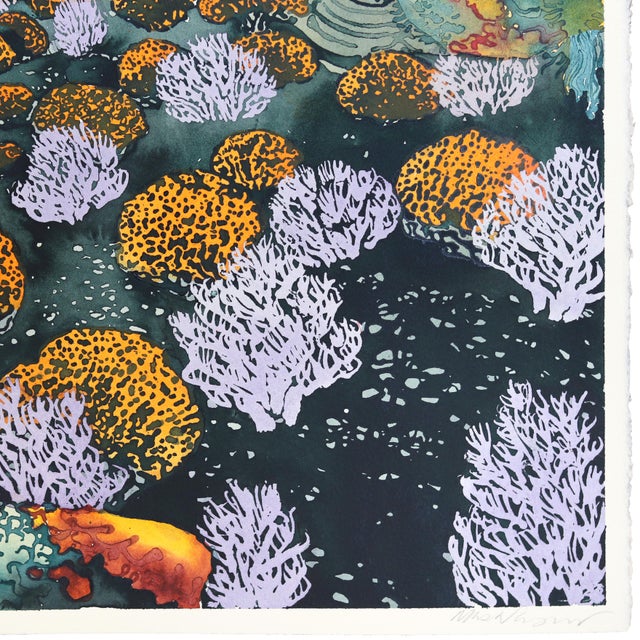 Contemporary Western Approaches - Original Coastal Abstract India Ink Art on Archival Cotton Paper For Sale - Image 3 of 6