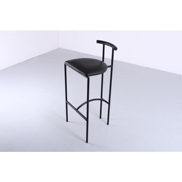Metal Tokyo Black Stool by Rodney Kinsman for Bieffeplast, 1980s For Sale - Image 7 of 18