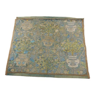 Large Antique Embroidered Wall Hanging or Cloth For Sale