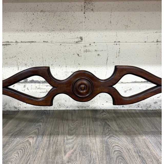 Early 20th Century Vintage Tudor or Spanish Revival Style Sofa Table Console Table Hall Table For Sale - Image 5 of 14