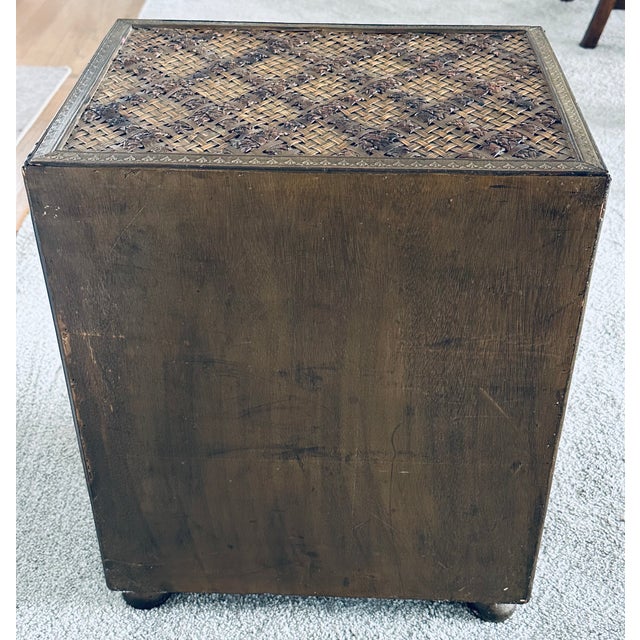 1980s Small Chinese 3 Drawer Chest as Drinks Table For Sale - Image 5 of 10