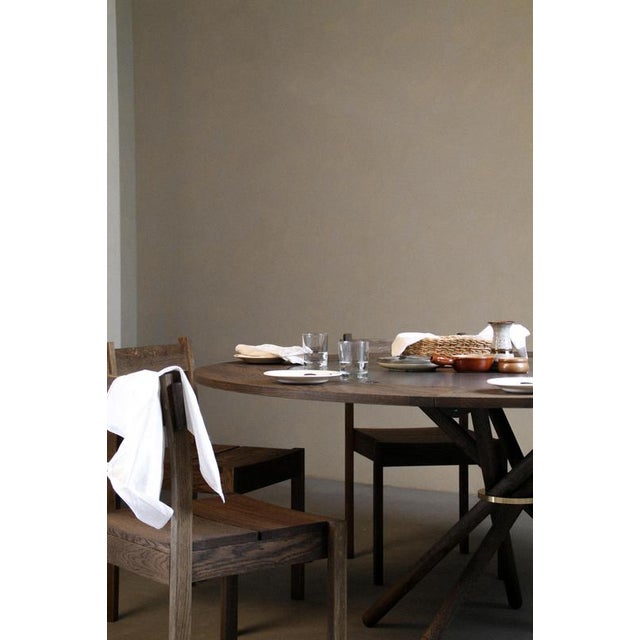 Not Yet Made - Made To Order Hector Dark Oak Dining Table 120 by Eberhart Furniture For Sale - Image 5 of 7